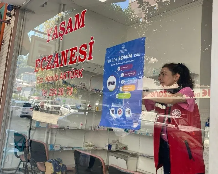 Trabzon’da Eczanelerde Kadına Yönelik Şiddet Farkındalığı Çalışmaları