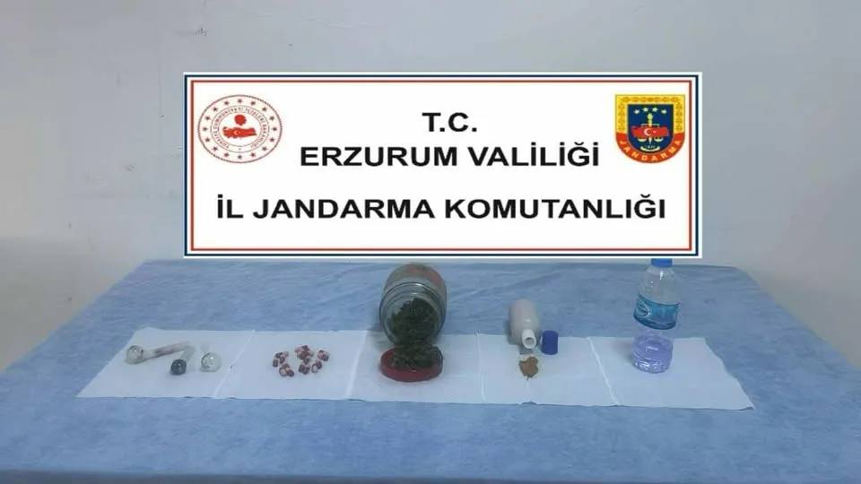 Erzurum Jandarmasından Uyuşturucuya Karşı Başarılı Operasyon