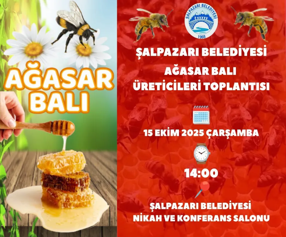 Şalpazarı’nda Ağasar Balı Üreticilerine Destek Toplantısı Düzenlenecek