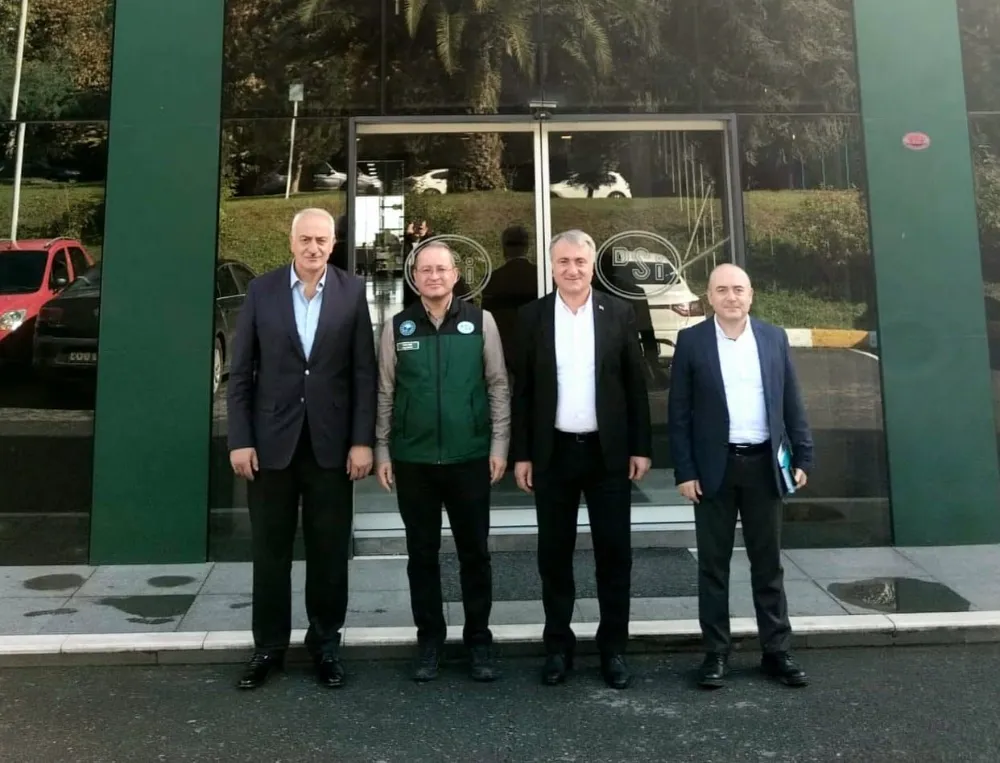 Hayrat Belediye Başkanı Mehmet Nuhoğlu’ndan DSİ 22. Bölge Müdürlüğü’ne Ziyaret