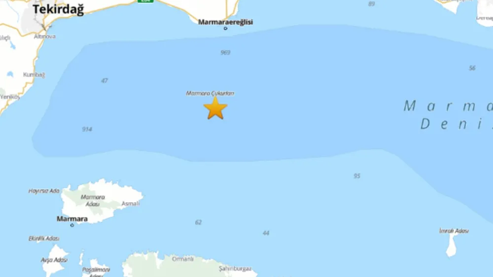 Marmara Denizi Sularında Şiddetli Deprem Korkuttu!