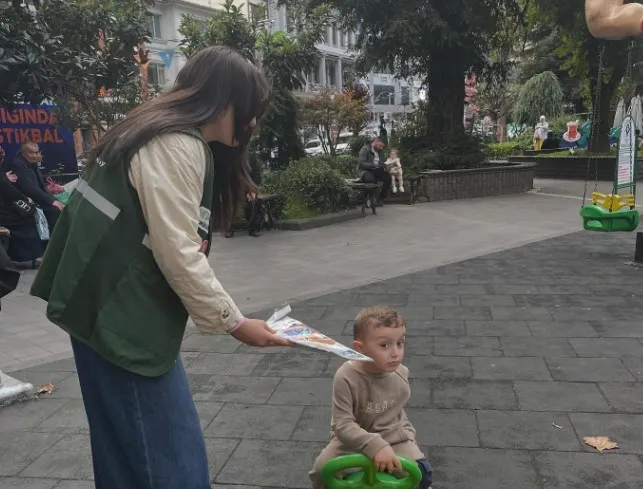 Rize Yeşilay Şubesi, Memişağa Parkı’nda Çocuklarla Farkındalık Etkinliği Düzenledi
