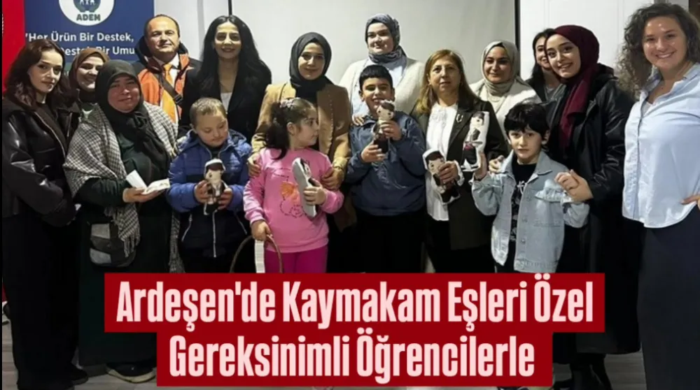 Ardeşen ADEM’de Renkli Taş Boyama Etkinliği