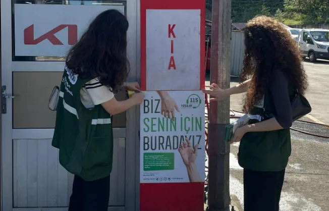 Rize Yeşilay Şubesi’nden Yeni Sanayi Sitesi Esnafına Ziyaret