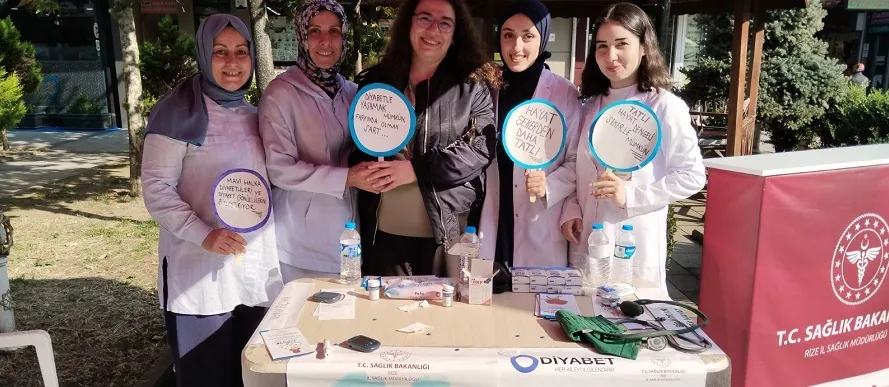 14 Kasım Dünya Diyabet Günü Kapsamında Rize’de Farkındalık Etkinlikleri Düzenlendi