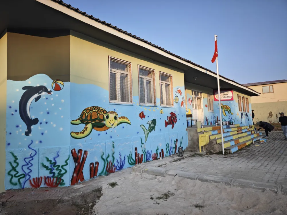 Van Güzel Sanatlar Lisesinden anaokuluna renkli dokunuş