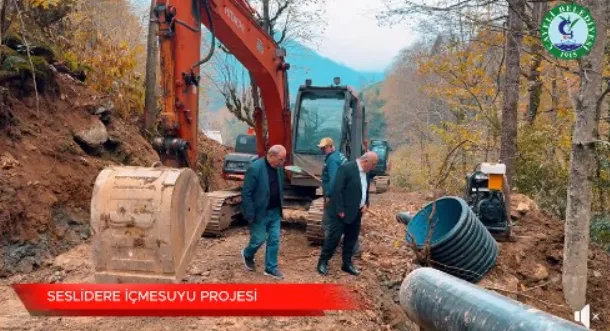 Seslidere İçme Suyu Projesinde Çalışmalar Hızlandı
