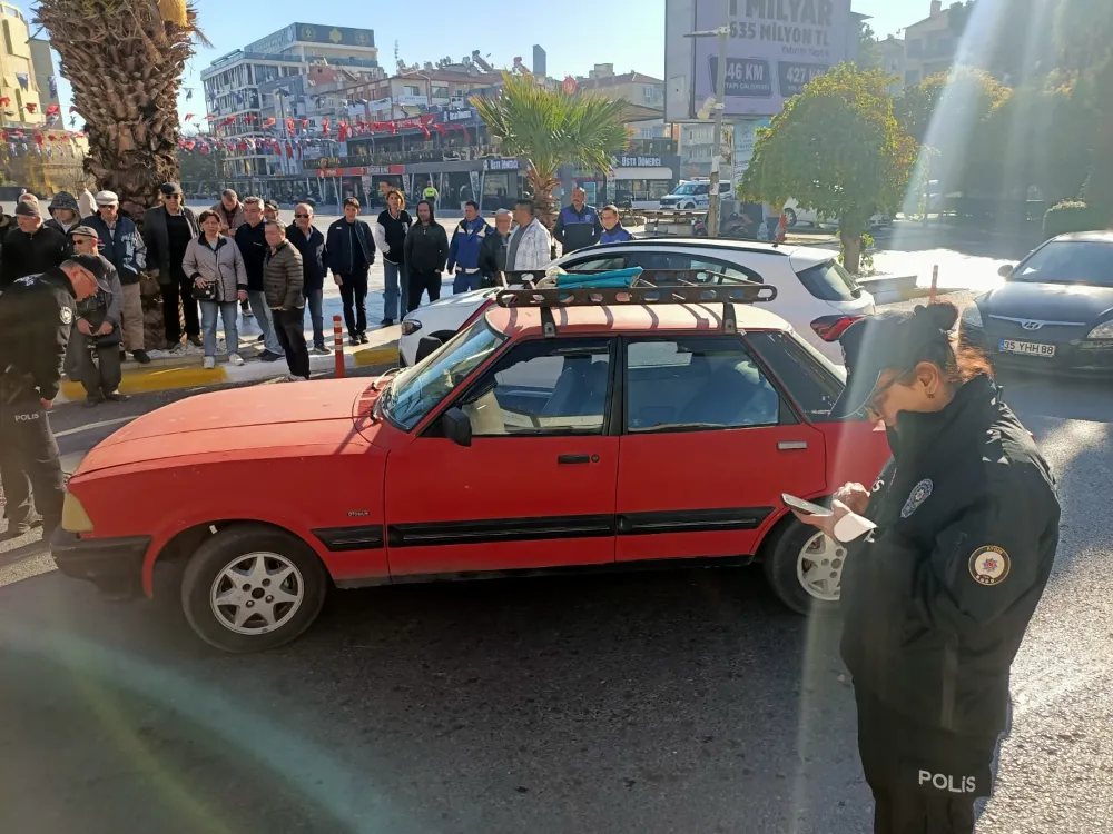 Kaza yapıp şoka giren yaşlı adam hastaneye kaldırıldı