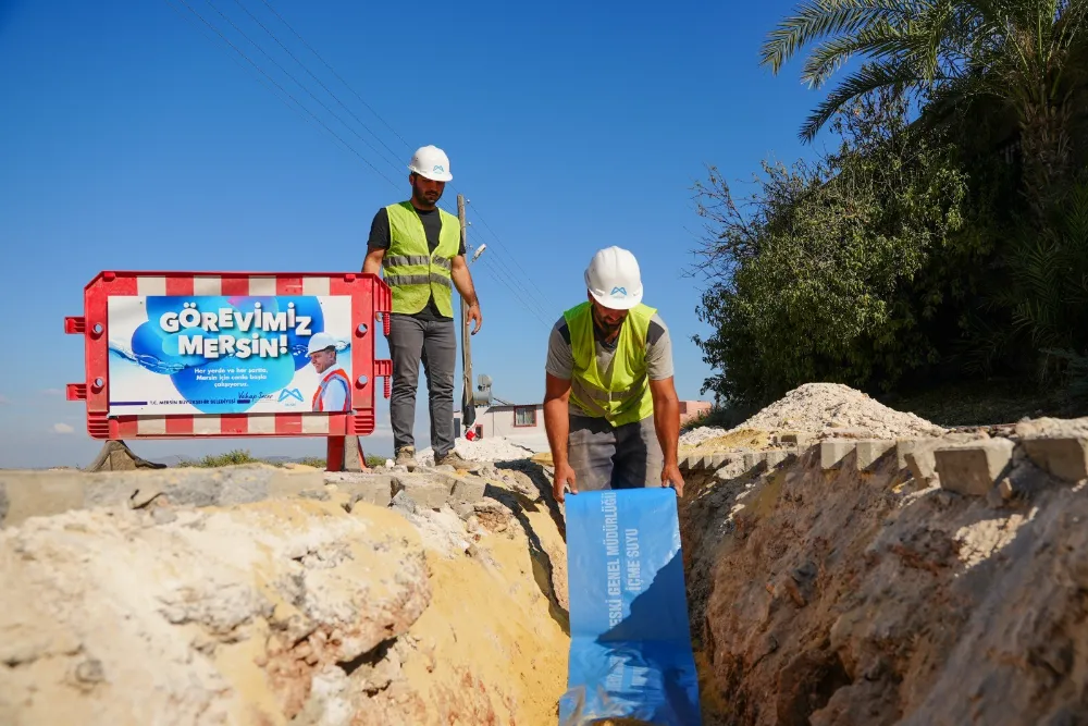 MESKİ, Camili Mahallesi’nde içme suyu terfi hattını yeniledi