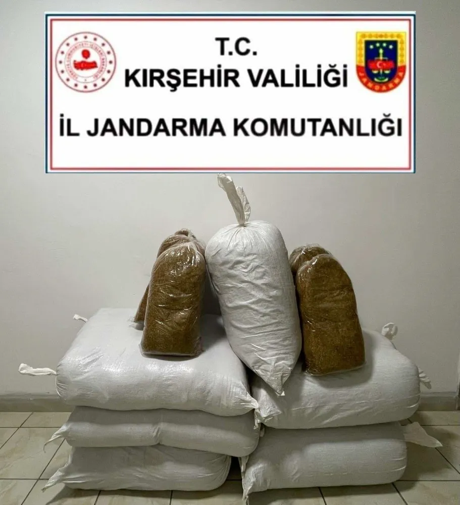 Kırşehir’de jandarmadan kaçak tütün operasyonu