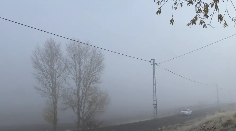 Patnos’ta yoğun sis yaşamı olumsuz etkiledi