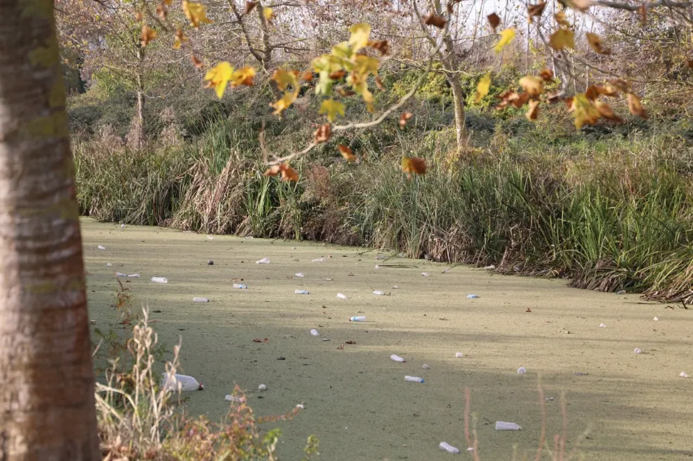 Su kanalı adeta çöplüğe döndü: Vatandaş Karasu Belediyesi