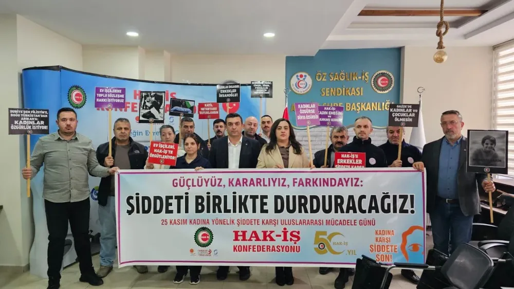 Artvin’de HAK-İŞ’ten Kadına Yönelik Şiddete Karşı Ortak Mücadele Vurgusu