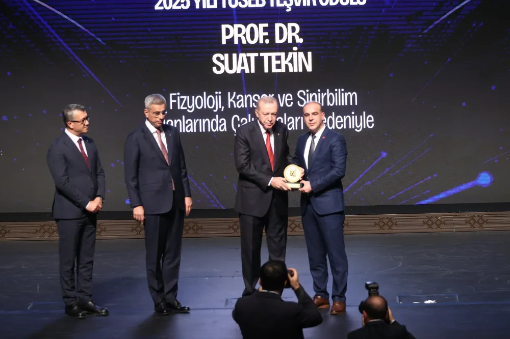 Prof. Dr. Suat Tekin, 2025 TÜSEB Aziz Sancar Teşvik Ödülü’ne Layık Görüldü