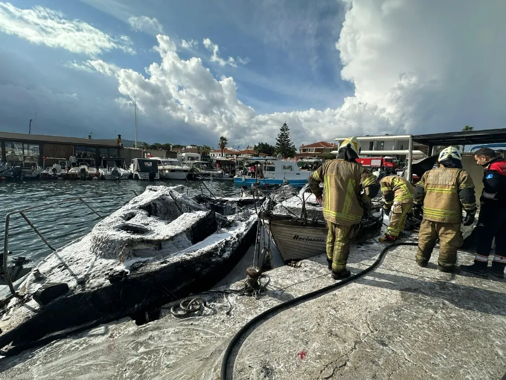 Çeşme’de Tekne Yangını: 7 Özel Tekne Küle Döndü