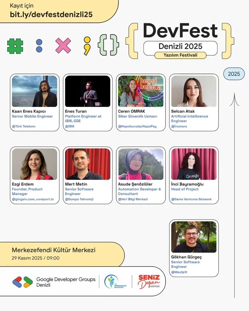 Merkezefendi Belediyesi, Teknoloji Tutkunlarını “DEVFEST Denizli 2025”’te Buluşturacak