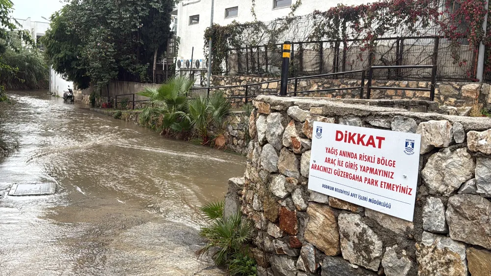 Bodrum’u Sağanak Yağış Vurdu