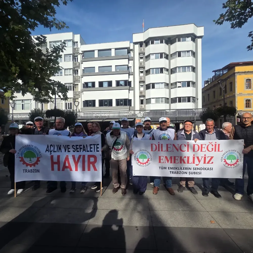 Trabzon’da Emeklilerden TÜİK Önünde Sert Tepki: “Emeklileri Oyalamaya Son Verin!”