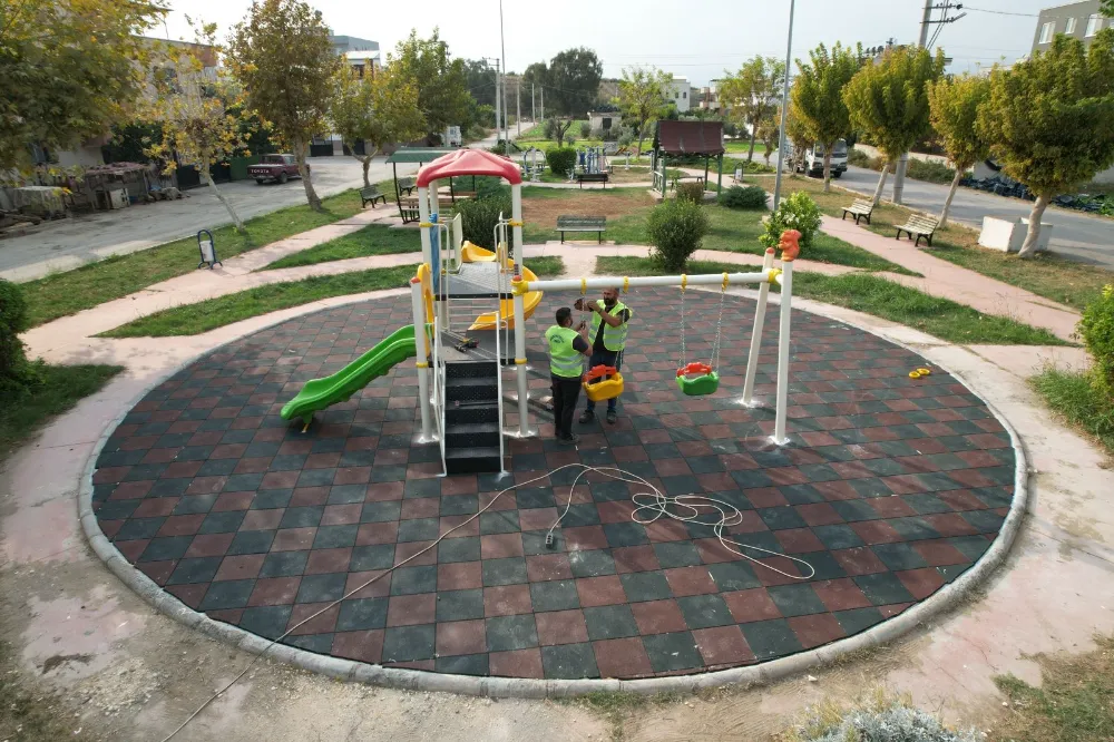 Akdeniz’in parklarında yenileme çalışmaları devam ediyor