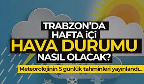 Doğu Karadeniz’e Kuvvetli Yağış Uyarısı: Trabzon’da Sağanak Etkili Olacak