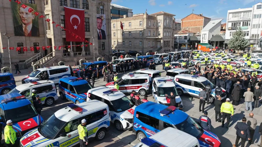 Aksaray Emniyet ve Jandarmasına 118 Yeni Araç