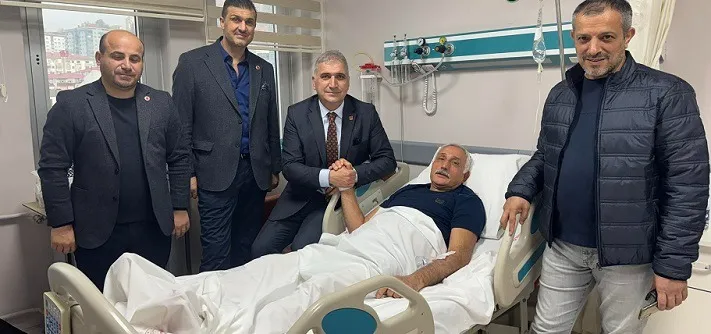 BAŞKAN BATMAZ’DAN GEÇMİŞ OLSUN ZİYARETİ