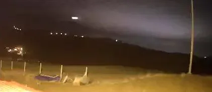 Elazığ’da Meteorun Düşme Anı Güvenlik Kamerasına Yansıdı
