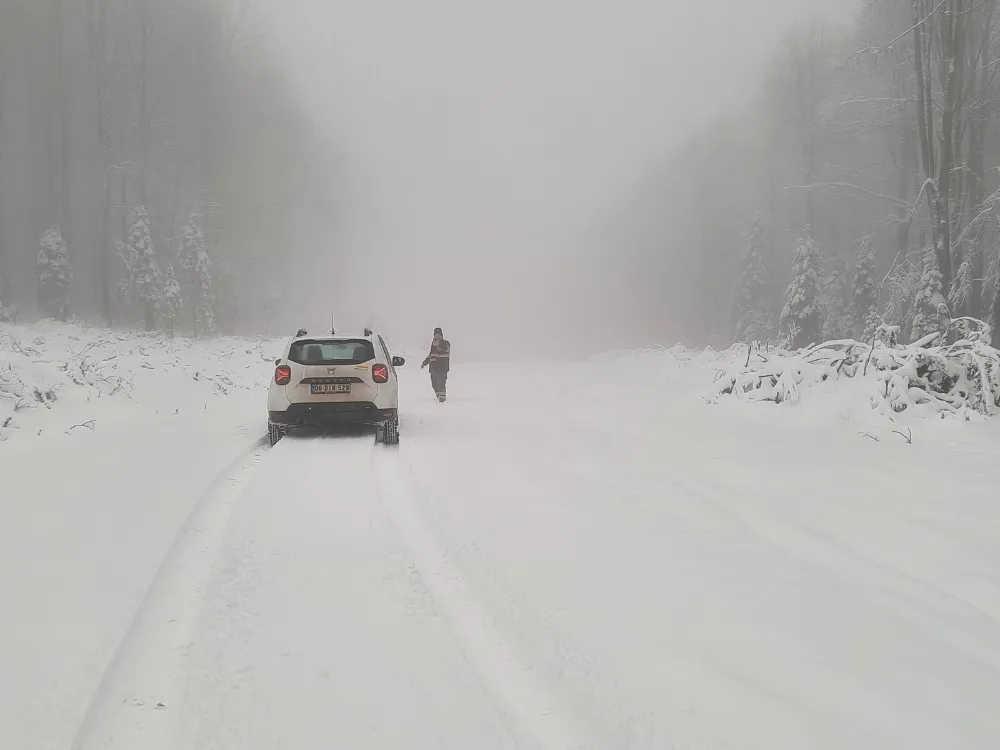 Kastamonu İnebolu’da Yüksek Kesimler Karla Kaplandı