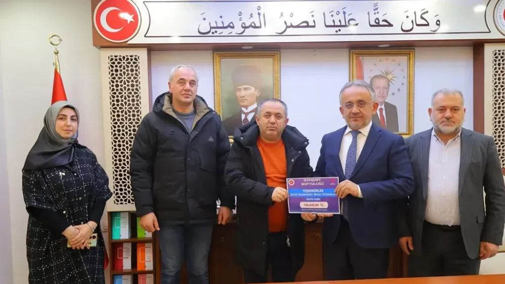 Bayburtlu Öğrencilerden Filistin’e Anlamlı Destek: 146 Bin 840 TL Bağışlandı