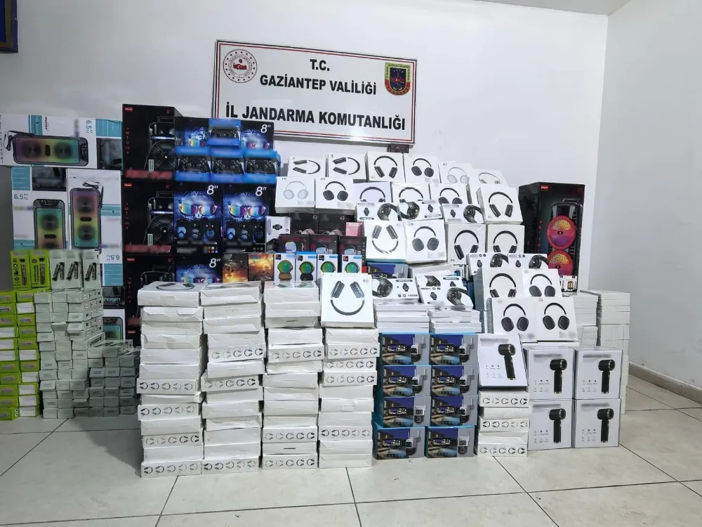 Gaziantep’te 1,5 Milyon Liralık Kaçak Elektronik Operasyonu