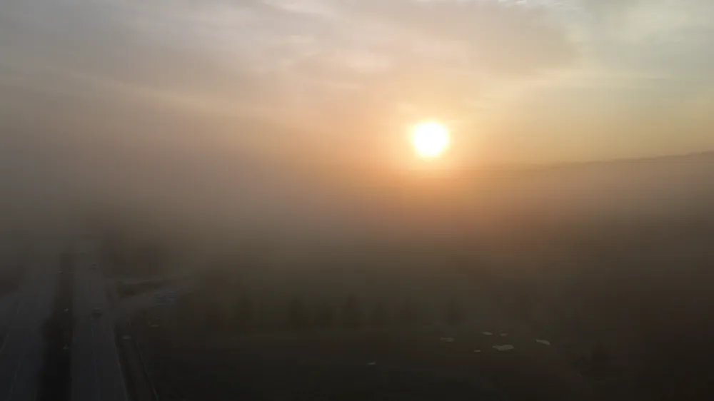 Eskişehir Sisle Kaplandı: Kent Beyaz Bir Örtüyle Gizlendi