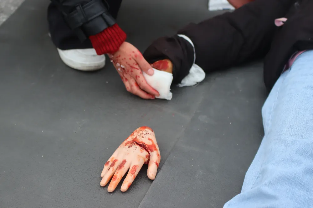 Kayseri’de Film Gibi Otobüs Kazası Tatbikatı