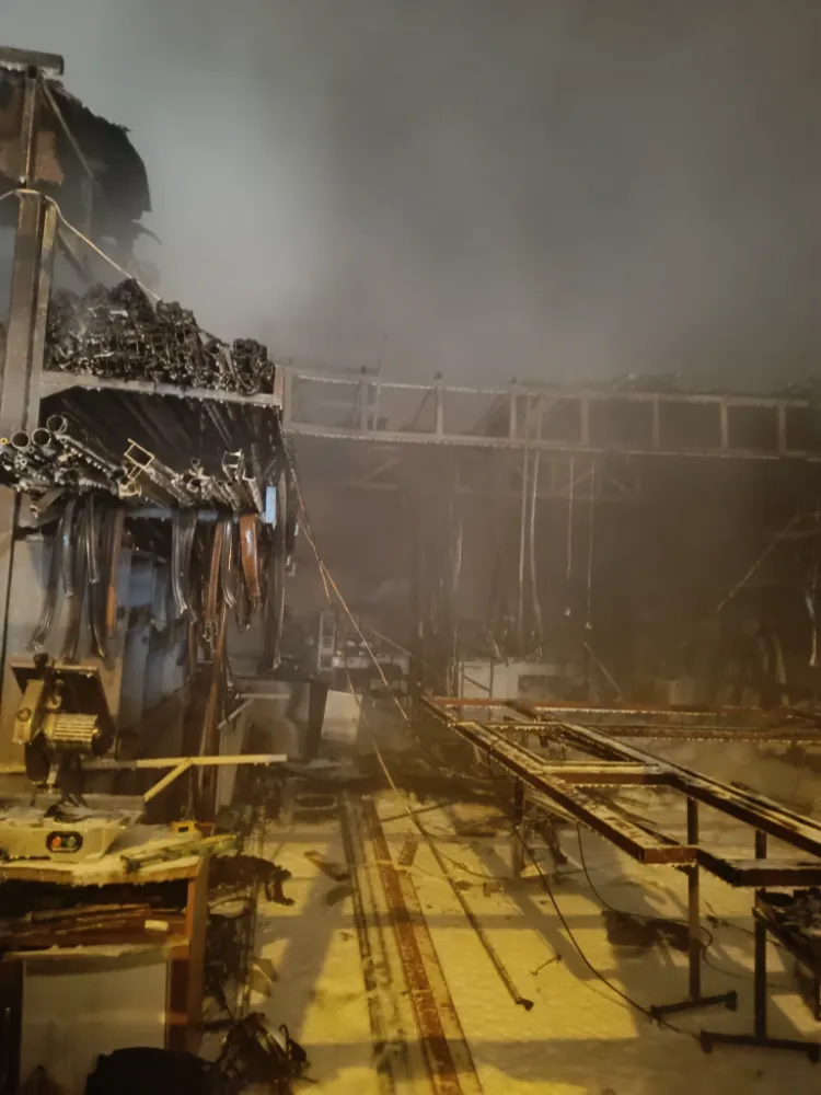 Gönen’de Üretim Atölyesi Alevlere Teslim Oldu