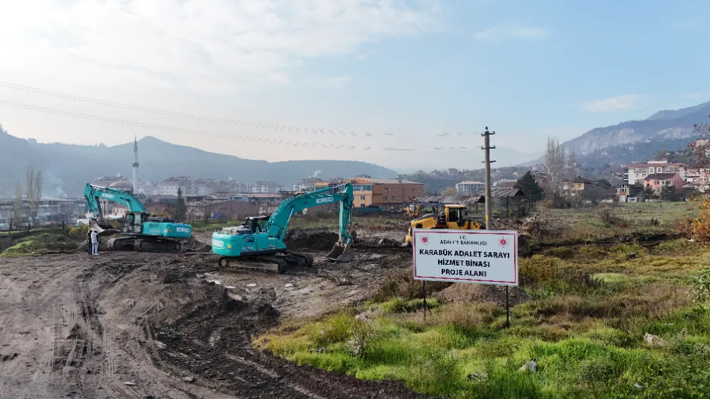 Karabük’te Yeni Adalet Sarayı İçin İlk Kazma Vuruldu