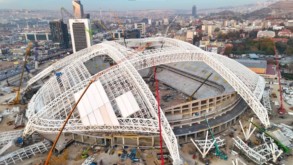 19 Mayıs Stadyumu hızla yükseliyor: Ankara’ya dünya standartlarında dev eser