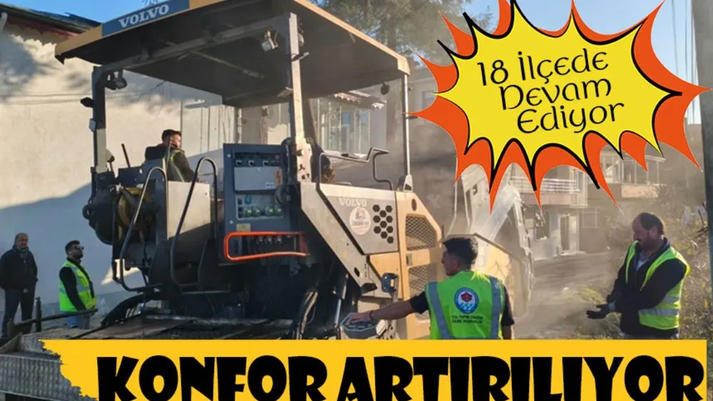 Trabzon’da 18 İlçede Yol Çalışmaları Sürüyor