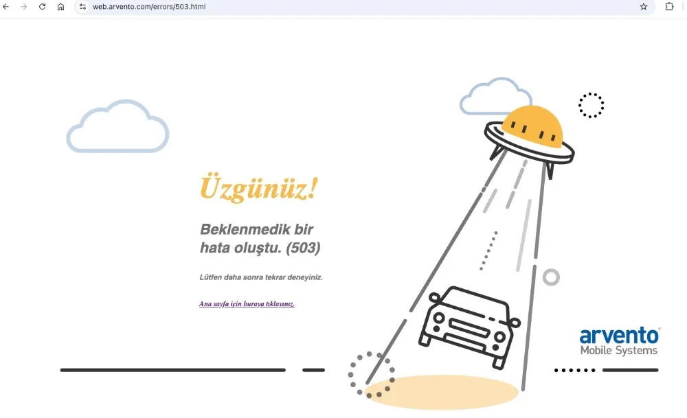 Araç Takip Sistemi Çöktü: Arvento Sunucularına 2 Saat Erişim Sağlanamadı