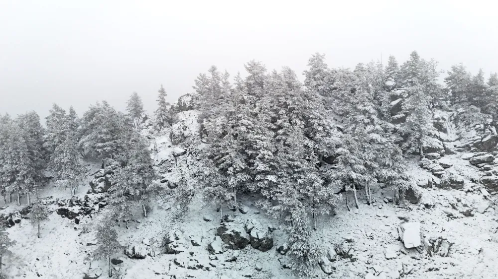 Bolu’nun Yüksek Kesimlerinde Kar Yağışı Etkili Oluyor