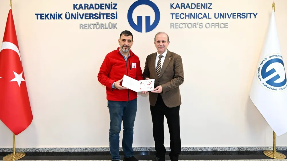 Türk Kızılayı Heyeti KTÜ’yü Ziyaret Etti