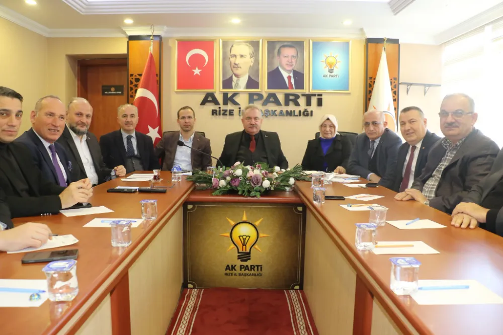 Rize Belediyesi, AK Parti İle 8. Büyük Olağan Kongre Öncesi İstişare Toplantısına Katıldı
