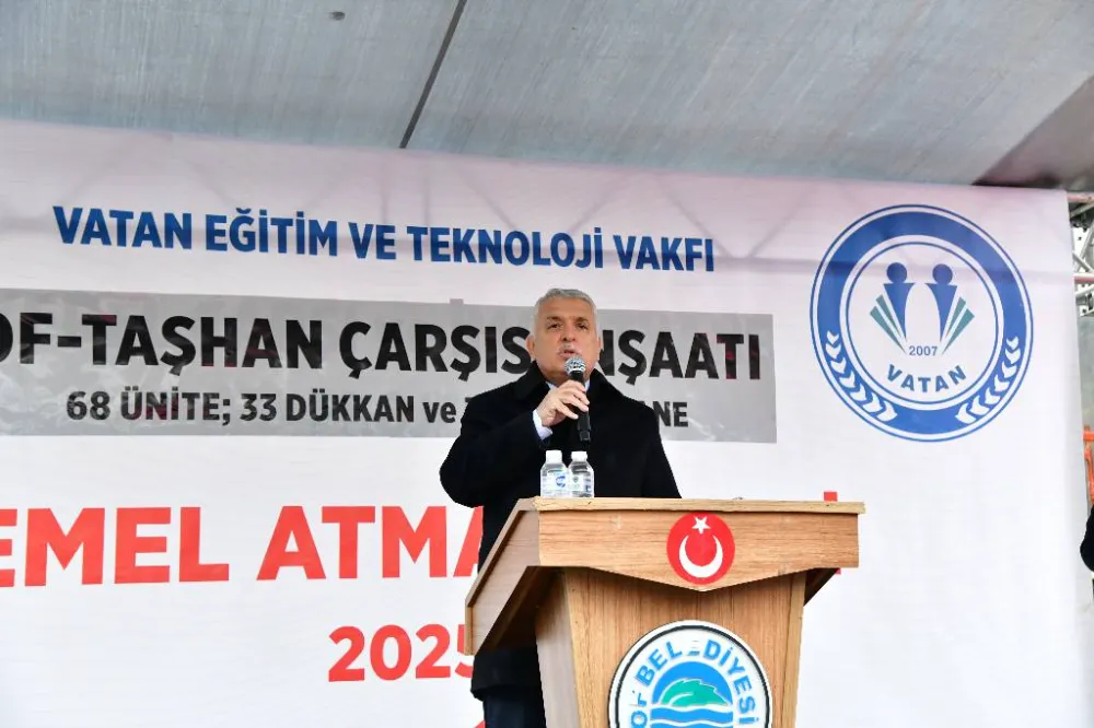 Of’ta Yerel Çarşı ve İmalathane Projesinin Temeli Atıldı
