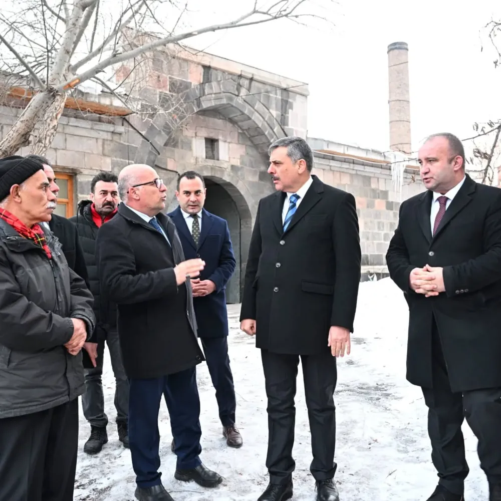 Erzurum Valisi Mustafa Çiftçi, Gümrük Hanını Ziyaret Etti