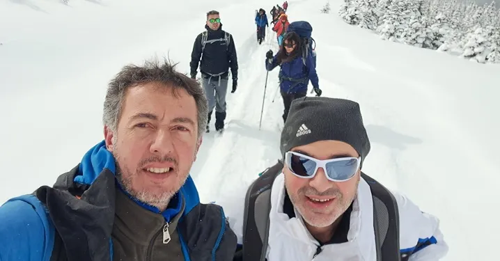 15. Çağrankaya Kar Yürüyüşü Zorlu Hava Koşullarına Rağmen Tamamlandı