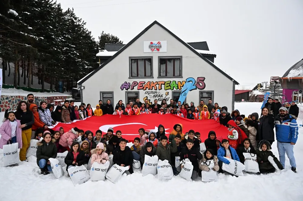 Erzurum’da 100 Çocuk İlk Kez Kayakla Tanıştı