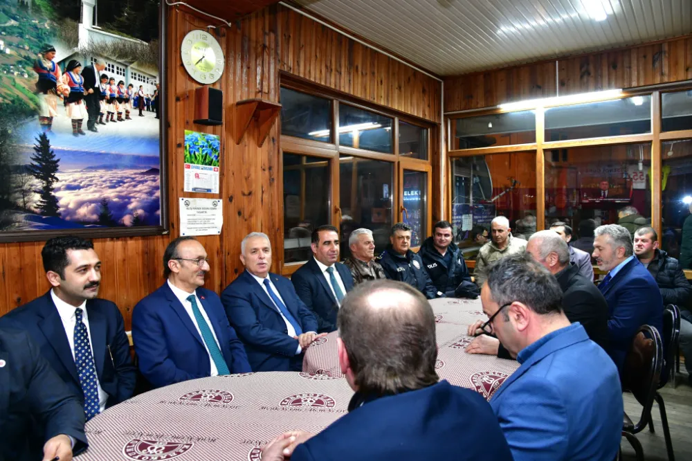 Trabzon Valisi Aziz Yıldırım,Düzköy’de Vatandaşlarla Buluştu