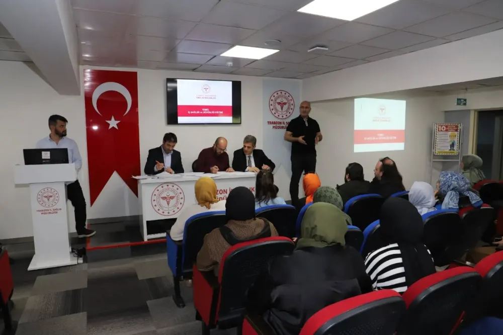 Trabzon İl Sağlık Müdürlüğünde Çalışanlara İş Sağlığı ve Güvenliği Eğitimi Verildi
