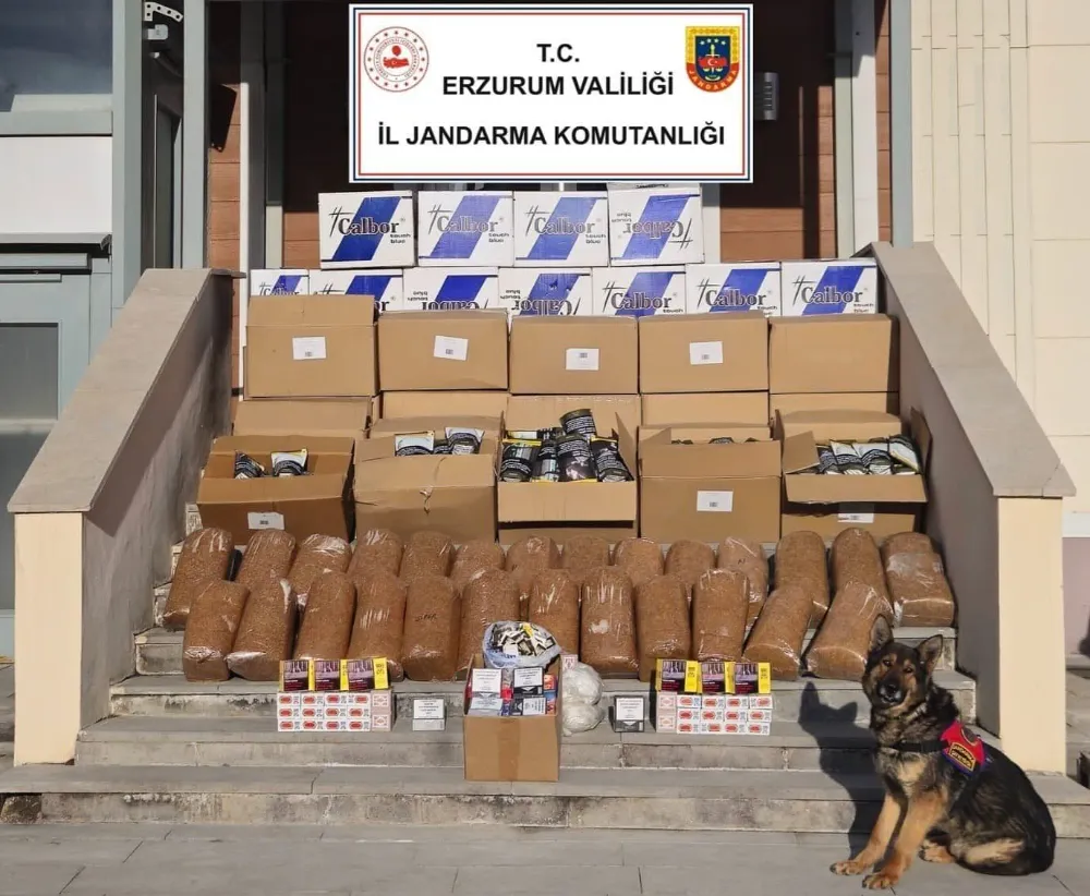Erzurum İl Jandarma Komutanlığından Kaçakçılık Operasyonu 