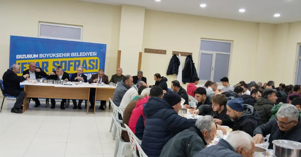 Erzurum Büyükşehir Belediyesi Pazaryolu’nda Gönül Sofrası Kurdu
