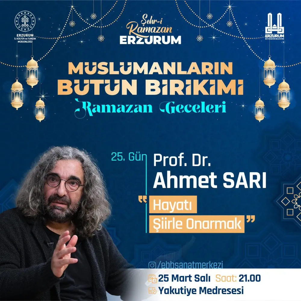 Erzurum’da Şehr-i Ramazan Etkinlikleri Devam Ediyor