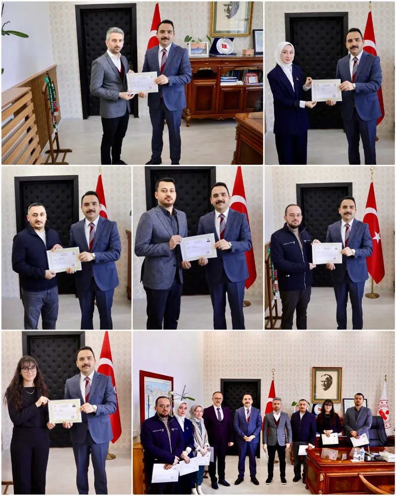 Murgul Kaymakamlığından Öğretmenlere Başarı Belgesi